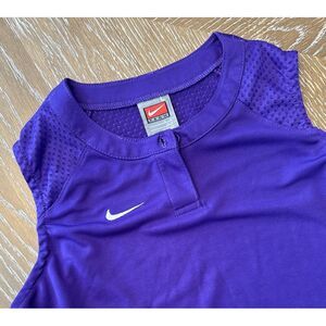 Nike LARGE Dri‎ Fit PURPLE Womens Sleeveless Top ~ EXCELLENT & FAST Ship